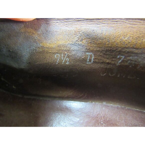 Allen Edmonds Berwick Mens Dress Shoes 9.5 Brown Wing Tip Tassel Slip On - Picture 7 of 11